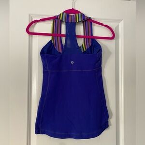 Lululemon Bright Purple Scoop Neck Tank Size 4💕